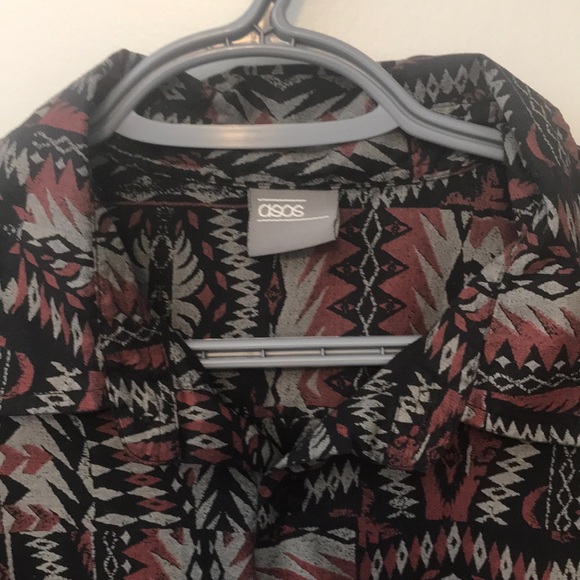 Aztec men’s ASOS shirt festival hippie hipster - Picture 2 of 3